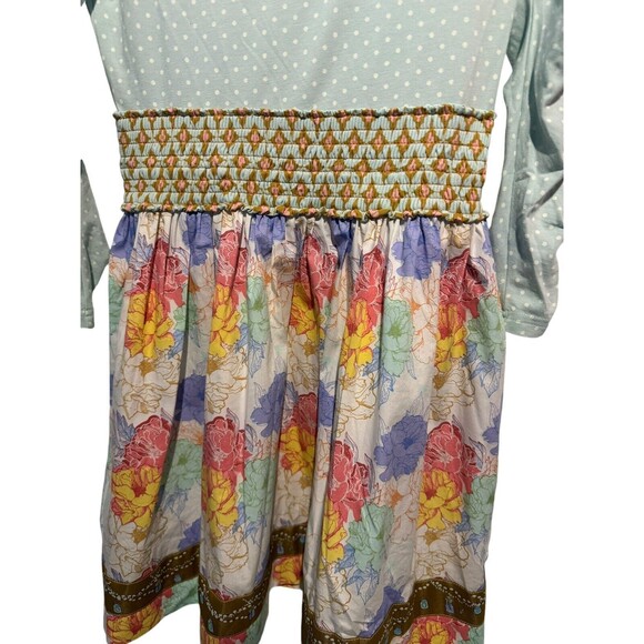 Matilda Jane Girls' Sitting Pretty Dress  Polka Dot Floral Size 12 EUC - Picture 5 of 12
